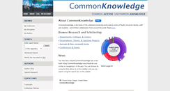 Desktop Screenshot of commons.pacificu.edu