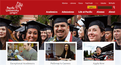 Desktop Screenshot of pacificu.edu